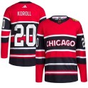 Adidas Chicago Blackhawks Youth Cliff Koroll Authentic Red Reverse Retro 2.0 NHL Jersey