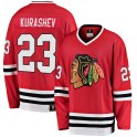 Fanatics Branded Chicago Blackhawks Men's Philipp Kurashev Premier Red Breakaway Heritage NHL Jersey