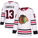 Adidas Chicago Blackhawks Men's Daniel Carcillo Authentic White Away NHL Jersey