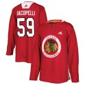 Adidas Chicago Blackhawks Youth Matt Iacopelli Authentic Red Home Practice NHL Jersey