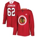 Adidas Chicago Blackhawks Youth Luke Johnson Authentic Red Home Practice NHL Jersey