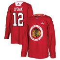 Adidas Chicago Blackhawks Youth Tom Lysiak Authentic Red Home Practice NHL Jersey