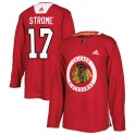 Adidas Chicago Blackhawks Youth Dylan Strome Authentic Red Home Practice NHL Jersey