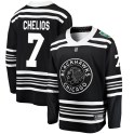 Fanatics Branded Chicago Blackhawks Youth Chris Chelios Breakaway Black 2019 Winter Classic NHL Jersey