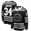 Fanatics Branded Chicago Blackhawks Youth Kevin Lankinen Breakaway Black ized 2019 Winter Classic NHL Jersey