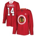 Adidas Chicago Blackhawks Men's Victor Ejdsell Authentic Red Home Practice NHL Jersey