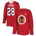 Adidas Chicago Blackhawks Men's Steve Larmer Authentic Red Home Practice NHL Jersey