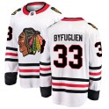 Fanatics Branded Chicago Blackhawks Youth Dustin Byfuglien Breakaway White Away NHL Jersey