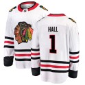 Fanatics Branded Chicago Blackhawks Youth Glenn Hall Breakaway White Away NHL Jersey