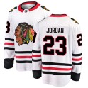 Fanatics Branded Chicago Blackhawks Youth Michael Jordan Breakaway White Away NHL Jersey