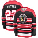 Fanatics Branded Chicago Blackhawks Youth Darryl Sutter Premier Red/Black Breakaway Heritage NHL Jersey