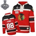 Chicago Blackhawks Youth Patrick Kane Premier Red Old Time Hockey Sawyer Hooded Sweatshirt 2015 Stanley Cup Patch