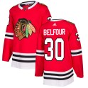 Adidas Chicago Blackhawks Men's ED Belfour Authentic Red NHL Jersey