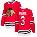 Adidas Chicago Blackhawks Men's Pierre Pilote Authentic Red NHL Jersey