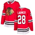 Adidas Chicago Blackhawks Men's Steve Larmer Authentic Red NHL Jersey