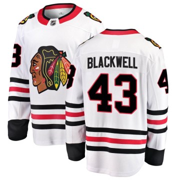 Fanatics Branded Chicago Blackhawks Men's Colin Blackwell Breakaway White Away NHL Jersey