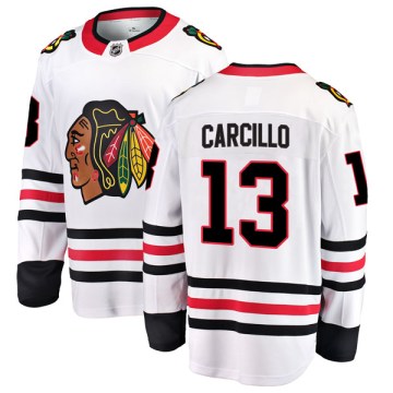 Fanatics Branded Chicago Blackhawks Men's Daniel Carcillo Breakaway White Away NHL Jersey
