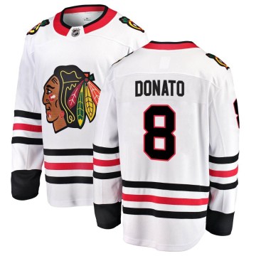 Fanatics Branded Chicago Blackhawks Men's Ryan Donato Breakaway White Away NHL Jersey