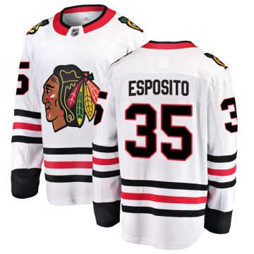 Fanatics Branded Chicago Blackhawks Men's Tony Esposito Breakaway White Away NHL Jersey