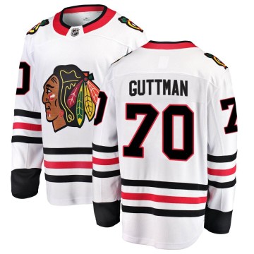 Fanatics Branded Chicago Blackhawks Men's Cole Guttman Breakaway White Away NHL Jersey