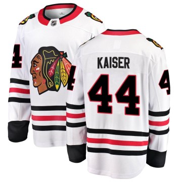 Fanatics Branded Chicago Blackhawks Men's Wyatt Kaiser Breakaway White Away NHL Jersey