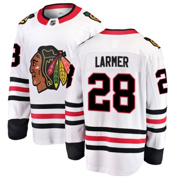 Fanatics Branded Chicago Blackhawks Men's Steve Larmer Breakaway White Away NHL Jersey