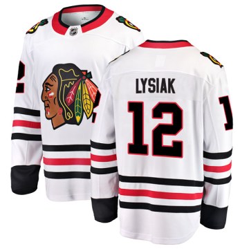 Fanatics Branded Chicago Blackhawks Men's Tom Lysiak Breakaway White Away NHL Jersey