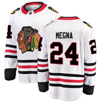 Fanatics Branded Chicago Blackhawks Men's Jaycob Megna Breakaway White Away NHL Jersey