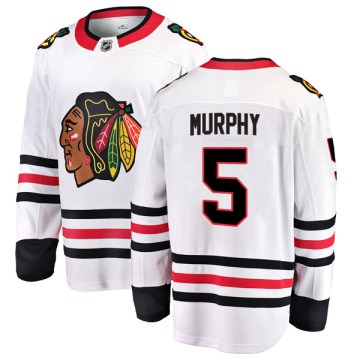 Fanatics Branded Chicago Blackhawks Men's Connor Murphy Breakaway White Away NHL Jersey