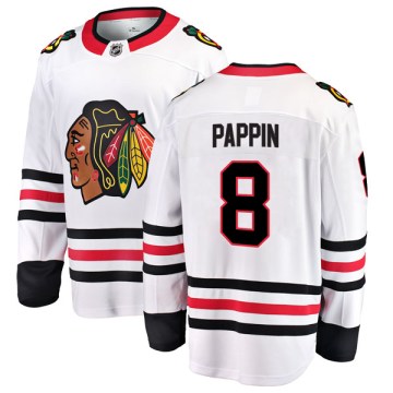 Fanatics Branded Chicago Blackhawks Men's Jim Pappin Breakaway White Away NHL Jersey