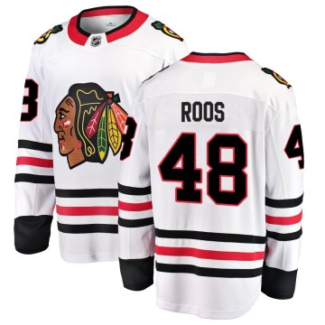 Fanatics Branded Chicago Blackhawks Men's Filip Roos Breakaway White Away NHL Jersey