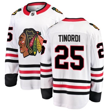 Fanatics Branded Chicago Blackhawks Men's Jarred Tinordi Breakaway White Away NHL Jersey