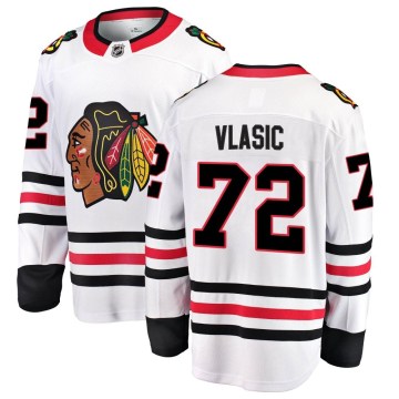 Fanatics Branded Chicago Blackhawks Men's Alex Vlasic Breakaway White Away NHL Jersey