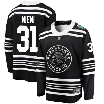 Fanatics Branded Chicago Blackhawks Men's Antti Niemi Breakaway Black 2019 Winter Classic NHL Jersey