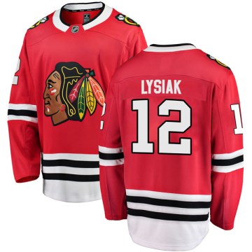 Fanatics Branded Chicago Blackhawks Youth Tom Lysiak Breakaway Red Home NHL Jersey