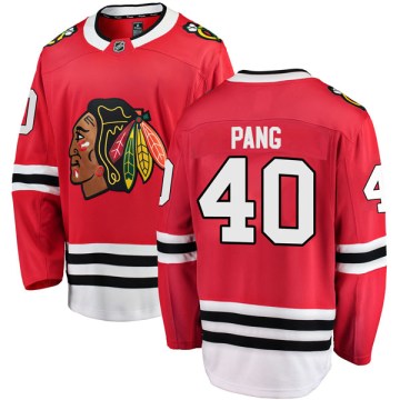 Fanatics Branded Chicago Blackhawks Youth Darren Pang Breakaway Red Home NHL Jersey