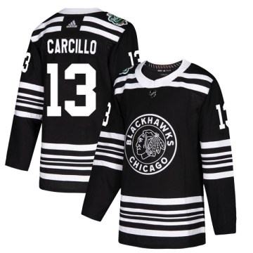 Adidas Chicago Blackhawks Men's Daniel Carcillo Authentic Black 2019 Winter Classic NHL Jersey