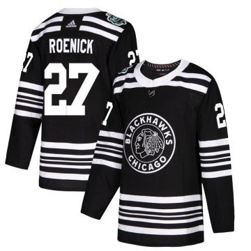 Adidas Chicago Blackhawks Men's Jeremy Roenick Authentic Black 2019 Winter Classic NHL Jersey