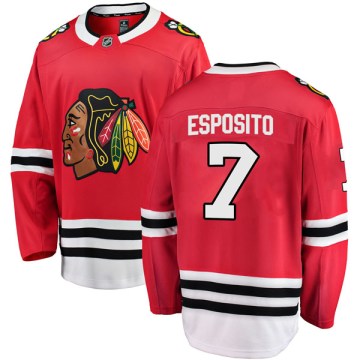 Fanatics Branded Chicago Blackhawks Men's Phil Esposito Breakaway Red Home NHL Jersey