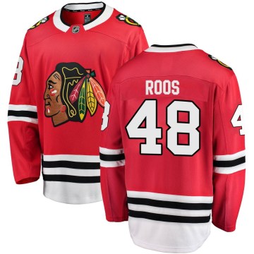 Fanatics Branded Chicago Blackhawks Men's Filip Roos Breakaway Red Home NHL Jersey