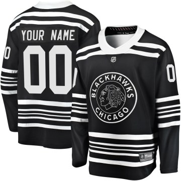 Fanatics Branded Chicago Blackhawks Men's Custom Premier Black Custom Breakaway Alternate 2019/20 NHL Jersey