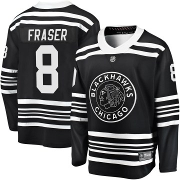 Fanatics Branded Chicago Blackhawks Men's Curt Fraser Premier Black Breakaway Alternate 2019/20 NHL Jersey