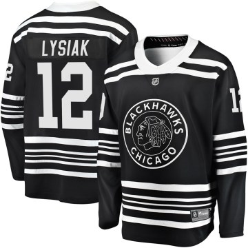 Fanatics Branded Chicago Blackhawks Men's Tom Lysiak Premier Black Breakaway Alternate 2019/20 NHL Jersey