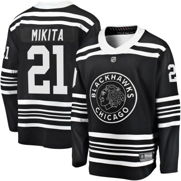 Fanatics Branded Chicago Blackhawks Men's Stan Mikita Premier Black Breakaway Alternate 2019/20 NHL Jersey