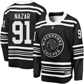 Fanatics Branded Chicago Blackhawks Men's Frank Nazar Premier Black Breakaway Alternate 2019/20 NHL Jersey