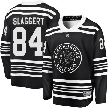 Fanatics Branded Chicago Blackhawks Men's Landon Slaggert Premier Black Breakaway Alternate 2019/20 NHL Jersey
