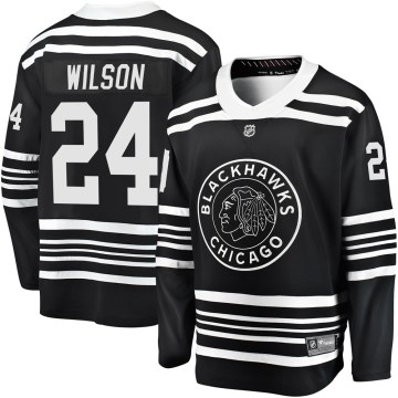 Fanatics Branded Chicago Blackhawks Men's Doug Wilson Premier Black Breakaway Alternate 2019/20 NHL Jersey