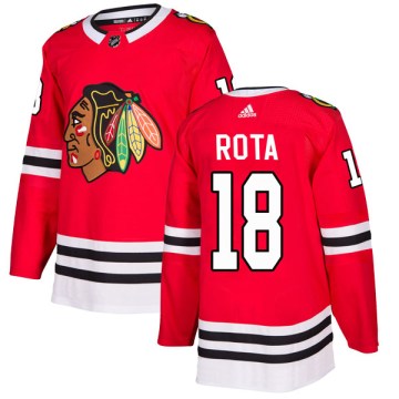 Adidas Chicago Blackhawks Men's Darcy Rota Authentic Red Home NHL Jersey