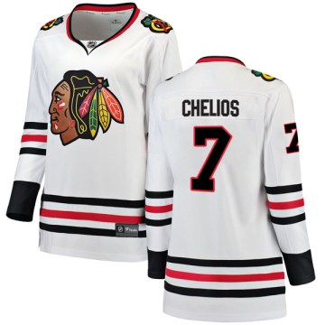 Fanatics Branded Chicago Blackhawks Women's Chris Chelios Breakaway White Away NHL Jersey