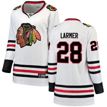 Fanatics Branded Chicago Blackhawks Women's Steve Larmer Breakaway White Away NHL Jersey